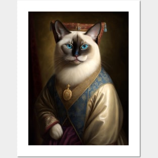 Royal Portrait of a Birman Cat Posters and Art